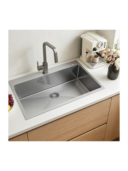Vevor Ένθετος Νεροχύτης Inox Μ85xΠ45cm Γκρι
