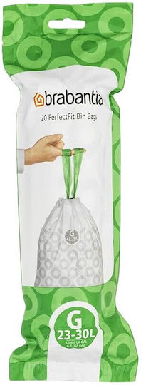 Brabantia Reinforced Trash Bags 20 Pieces White