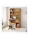 Floor Wooden Brown Bookcase 100x30x100cm
