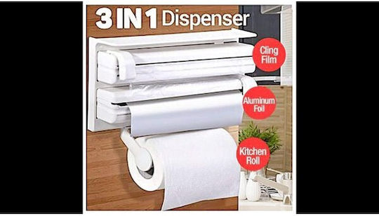 Kitchen Roll Dispenser Plastic Transparent