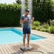 vidaXL Pool-Dusche 52x6cm Grau