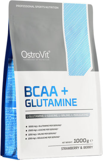 OstroVit Bcaa + Glutamine 1000gr Wild Strawberry-blueberry