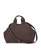 Bubble Leather Women's Suede Brown Handbag