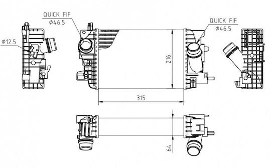 Ψυγείο Αέρα Meriva 1.4i 16v 10 1302140