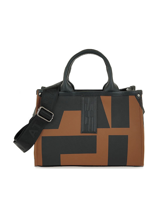 Ea Logo Damenhandtasche Handtasche Tabac Braun