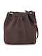 Pouch Soft Leder Damen Beutel Braun
