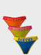 Βαμβακερά Γυναικεία String 3Pack Multi Colors