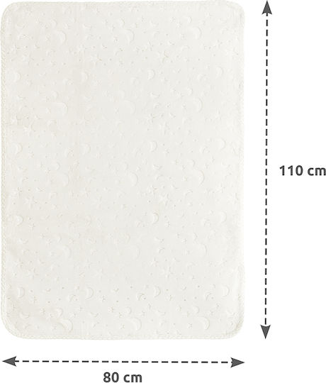 Lorelli Babydecke Wickeltücher für Kinderzimmer Ecru 80x110cm