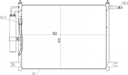 Condensator Climatizare Aveo 1.4 16v 03 96469289