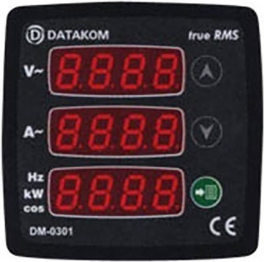 Elektrische Messgeräte Ac 72x72 1ph Dm-0301 Datakom Stücke 2