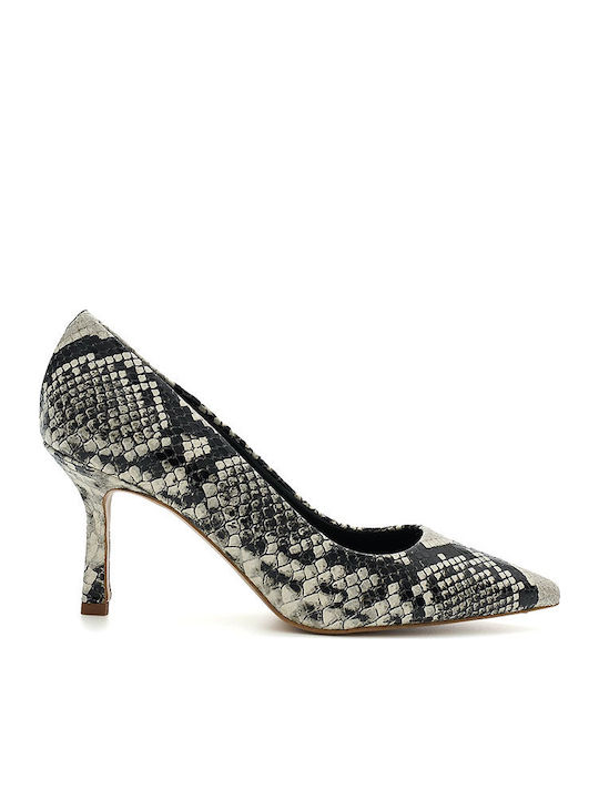 Δερμάτινες Γόβες με Ψηλό Τακούνι Snake Skin