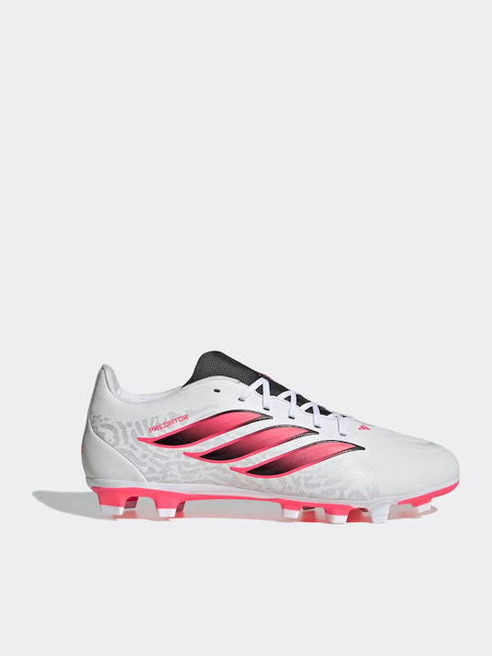 adidas Predator Club FG/MG Football Shoes with Cleats White
