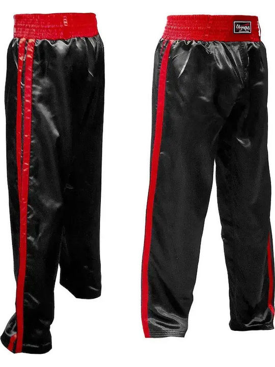 Olympus 204001.140cm.Black.Blue Men's Kick Boxing Trousers Black