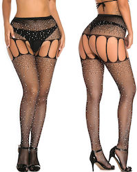 Intimonna Women's Black Garter
