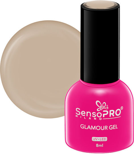 SensoPro Glamour Ojă Pentru Unghii Cu Gel Choco Glam #29 Ochi De Pisică 8ml
