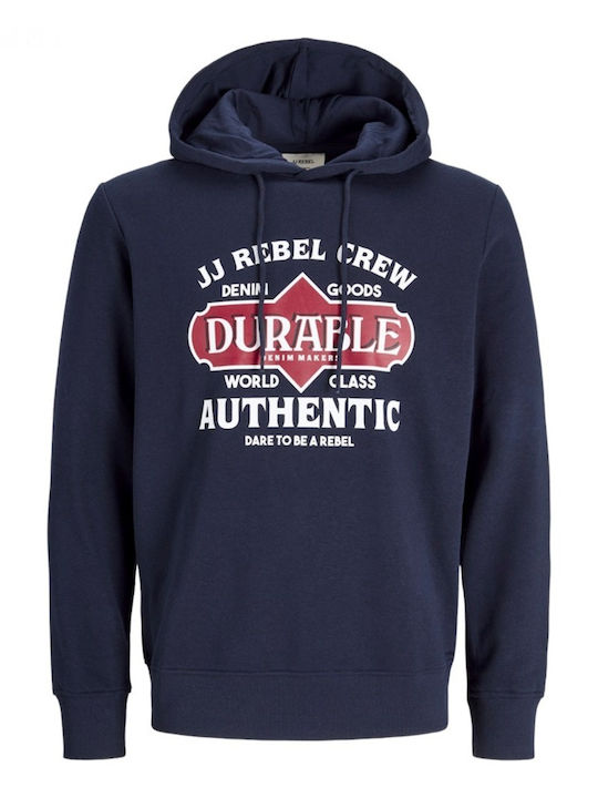 Herren Sweatshirt mit Kapuze Blau 12266364 Sky Captain