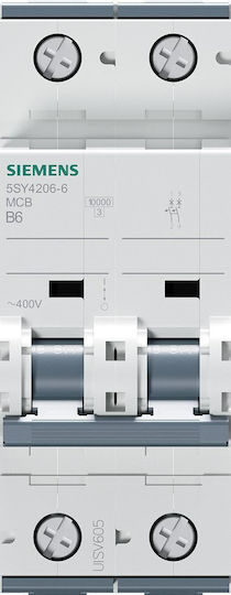 Siemens Διπολικός Διακόπτης Ράγας 6A