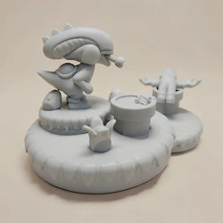 Unpainted 3D Figure Yoshi Alien Mashup Mario Alien 3D Painting DIY Gift Colors 20 Cm 1:8 Unpainted 3D Figure Yoshi Alien Mashup Mario Alien 3D Painting DIY Gift Colors 20 Cm 1:8