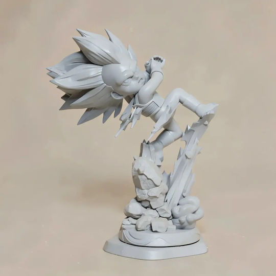 Unpainted 3D Figure Vegeta Ssj3 Daima Chibi Painting Diy Gift Colors 30 Cm 1:6