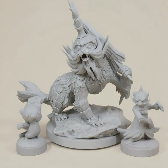 Небоядисана 3D Фигура Kaiju Pokemon Samurott Hisuian Samurott Боядисване DIY Подарък Цветове 20 см 1:8
