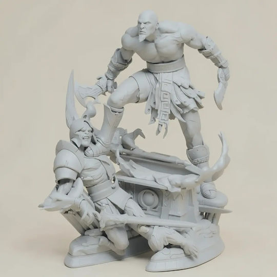 Небоядисана 3D Фигура Young Kratos 400мм Боядисване DIY Подарък Цветове 20 См 1:8