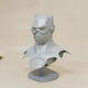 Unbemalte 3d Sammelbare Figuren Cosplay Bat Blitzlicht Helm Bemalt Diy Geschenk Farben 15,2 Cm 1:12