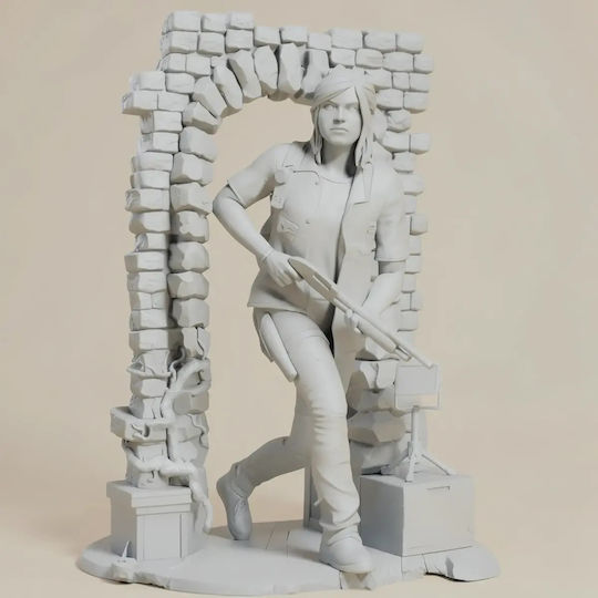 Άβαφη 3D Фигура Ellie Gun Last Us 3D Боядисване DIY Подарък Цветове 20 см 1:8