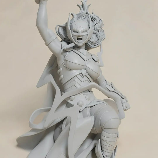 Unpainted 3D Figure Thunder Lady Thor Vs Lady Loki Painting Diy Gift Colors 20 Cm 1:8