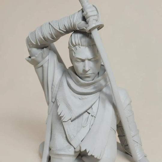 Небоядисана 3D Фигура Вълк Sekiro Shadows Die Twice 3D Боядисване DIY Подарък Цветове 30 См 1:6