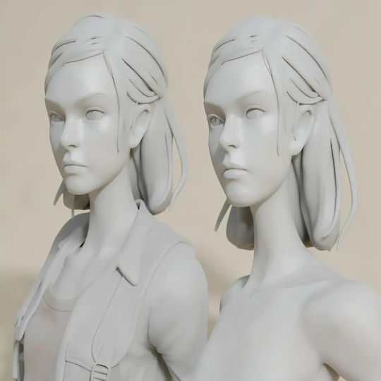 Небоядисана 3D Фигура Ellie От Последният От Нас Боядисване DIY Подарък Цветове 30 См 1:6