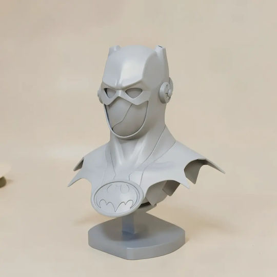 Unbemalte 3d Sammelbare Figur Cosplay Bat Blitzlicht Helm Bemalung Diy Geschenk Farben 20 Cm 1:8
