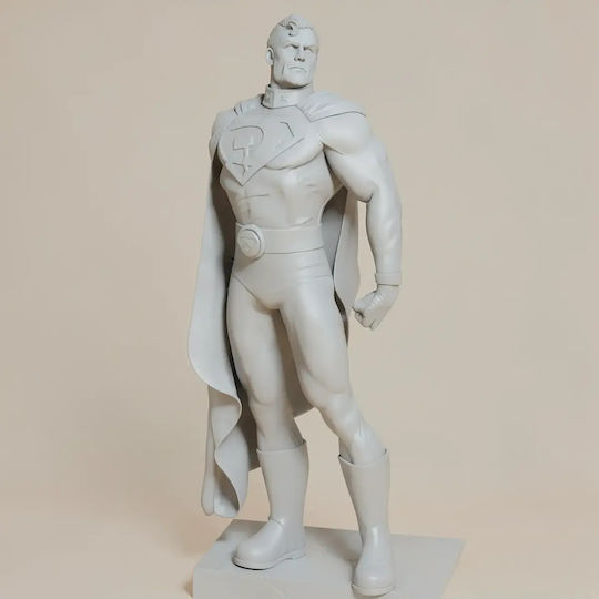 Άβαφη 3D Фигура Superman Red Son Communist Flag 3D Печат Фигура Боядисване DIY Подарък Цветове 15,2 см 1:12