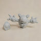 Unpainted 3D Pokemon Collection Figure Solosis Reuniclus Painting DIY Gift Colors 20 Cm 1:8