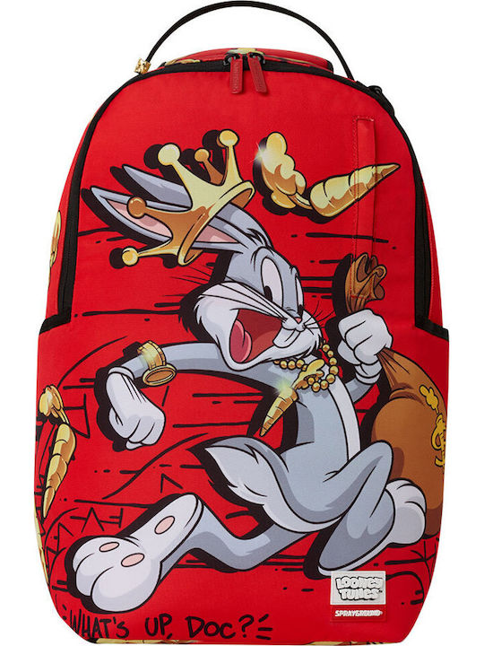 Sprayground Ghiozdan de Spate Roșu cu Husă pentru Sticlă de Apă