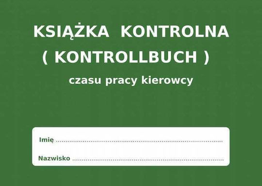 Cartea De Evidență A Timpului De Lucru A Șoferului Kontrollbuch Pl De Diverse Formulare 52 Foi De Hârtie