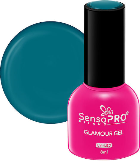 Glamour Ojă Pentru Unghii Cu Gel Sensopro Milano 8ml Albastru Tiffany #36