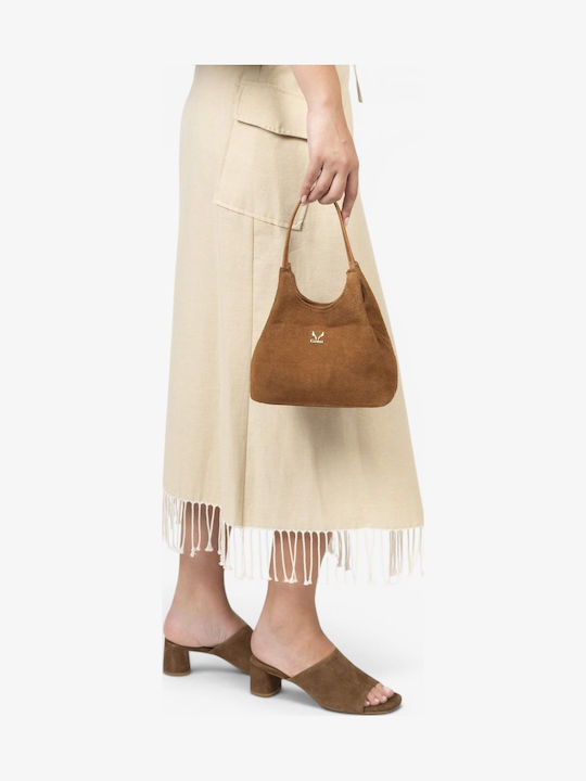 Genui Leather Geantă de Mână Dama din Piele Maro