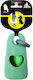 Poop Bags Holder 1 Roll Green 15 Bags