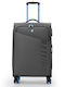 Dielle Medium Fabric Travel Suitcase Anthracite 67cm Height