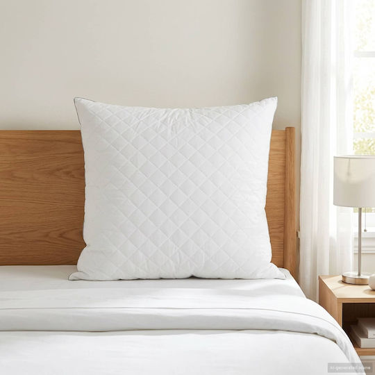 vidaXL Perna De Canapea Din 100% Bumbac Alb 80x80cm
