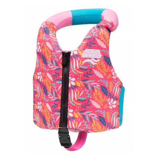 Aqua Speed Aqua Pals 03 Kids Swim Waistcoat Vest Pink Summer