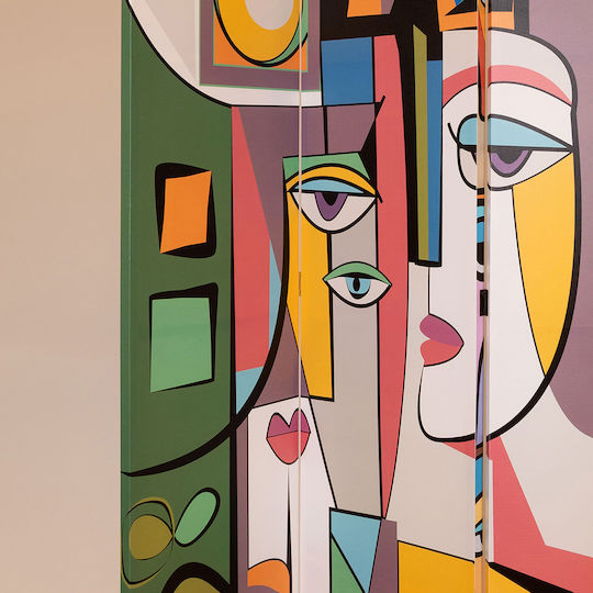 Raumteiler aus Segeltuch 2 Doppelseitig 120x180cm