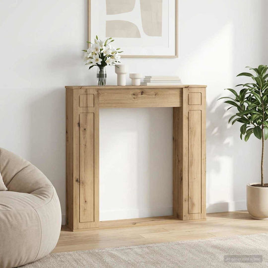 vidaXL Ξύλινη Πρόσοψη Τζακιού 100x100cm