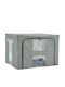 General Trade Stoff Aufbewahrungsbox mit Deckel Grau 50x40x34cm