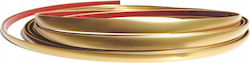 Dekorative Gold Matte 14mm Flexibler Leisten Gold Selbstklebend 5 Meter