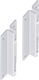 Element Metallic Corner Shelf Support in White Colour 70x33mm 2 Pieces 174504.0033