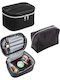 Enpapa Multifunctional Set Of 2 Pieces Travel Makeup Organizer Fabric Black 19x11x14 Cm