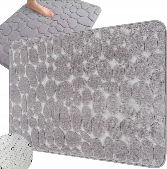 Verk Group Комплект постелки за баня Memory Foam Сив 80x50см.