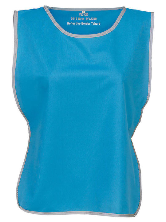 Fluo Tabard Υψηλής Ορατότητας Ανακλαστικό Περίγραμμα Yoko Hvj259 Sapphire