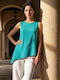 Damen Bluse Türkis